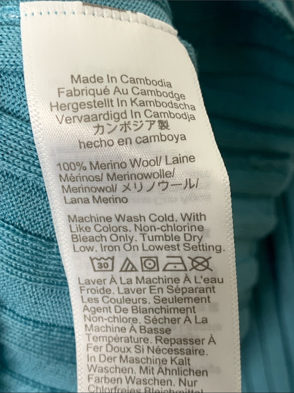 J. Crew Merino Wool Wide-Ribbed Aegean Teal Crewneck longsleeve Top 2026 New M - Picture 7 of 12